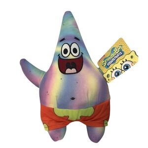 Spongebob Squarepants character Patrick Star Tie Dye Plush Nickelodeon Toys NWT